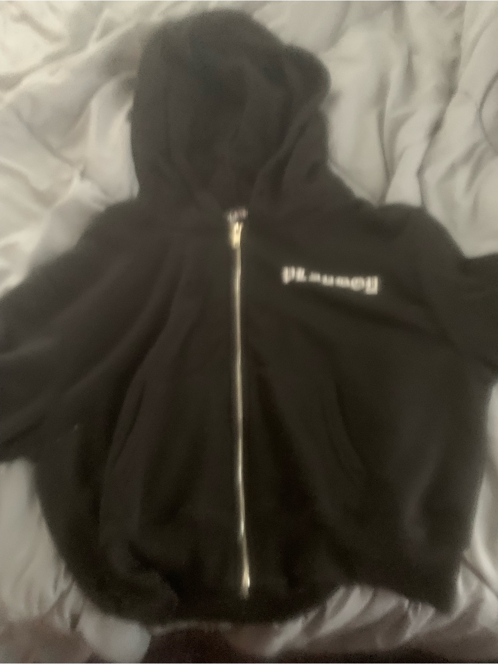 Black zip up playboy jacket